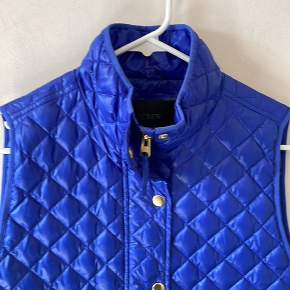 J. Crew Royal Blue Excursion Puffer Vest - Size S - Picture 3 of 7